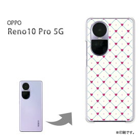 ゆうパケ送料無料 ケース OPPO Reno10Pro5Gオッポ レノ10プロ PCケース おしゃれ 人気 カワイイアクセサリー スマホケース カバー ハード ポリカーボネート【ハートドット・ピンク（B）/reno10pro-M822】