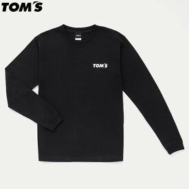 長袖Tシャツ（黒） 車 シンプル カー用品 ワンポイントロゴ ファッション black トムス公式【TOM'S】トムス