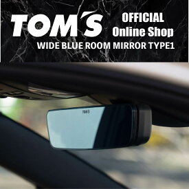 【TOM'S公式】ルームミラー ワイドミラー 工具不要 簡単装着 フレームレス トヨタ カスタムパーツ トムス TOMS ロゴ カローラ スポーツ クラウン ハイブリッド ランドクルーザー プラド 200 IS CT NX UX RX LX570 LC500 87810-TS001
