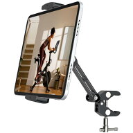 タブレット スタンド タブレットホルダー ipad アーム 適用室内エアロバイク、トレッドミル、ベビーカー…