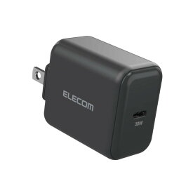 エレコム 充電器 USB PD対応 30W Type-C ×1ポート 折りたたみ式プラグ 小型 軽量 【 iPhone SE3 / 13 / 12 / iPad/Android 各種対応】 ホワイト MPA-ACCP26BK