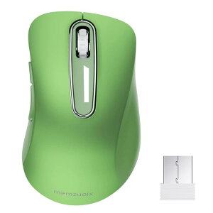 ���C�����X�}�E�X ���� 2.4GHz �l�ԍH�w�f�U�C�� �����Ԏg�p�Ŕ��ɂ��� 1400DPI �����x���w�g���b�L���O �������p USB ���V�[�o�[�t�� 5�{�^�� PC �m�[ �gMacBook Chrome OS �Ή��A�O���[��