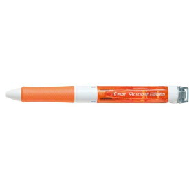 パイロット アクロボール ホワイトライン 3色 0.7mm ボールペン 修正テープ付き クリア/オレンジ (BKAW-60F-CO)