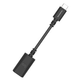AudioQuest DragonTail カーボン USB A to C アダプター ブラック