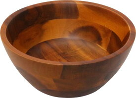 丸和貿易 木製食器 アカシア サラダボール2型