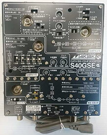 日本アンテナCS・BS/CATVブースターS40GSE(G)4K・8K放送（3224MHz）に対応したブースター。不要放射34dBμV/m以下を機器単体で実現した高シールドタイプ。