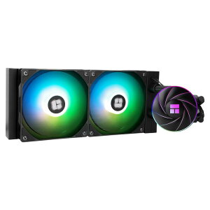 Thermalright AQUA ELITE 240 BLACK ARGB 水冷CPUクーラー、240クーラーサイズ、120mm PWMファン×2、S-FDBベアリング、AM4/AM5、Intel LGA1150/1151/1155/1156/1200
