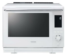 TOSHIBA(東芝) スチームオーブンレンジ 石窯ドーム 30L ER-YD3000(W) グランホワイト 2段調理 300℃ おまかせ焼き フラットテーブル 電子レンジ 簡単操作 簡単料理 時短 お手軽メニュー 簡単お手入
