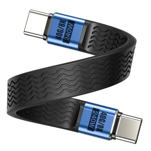 40Gbps 240W usb4 �P�[�u�� �Z�� usbc Thunderbolt4/3 13cm PD3.1 8K@60Hz�f���o�� �����f�[�^�]�� �}���[�d �ϐ܋�10000�� Type-C to Type-C �^�C�vc�P�[�u��