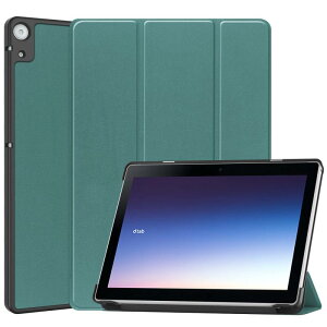 For NTT�h�R�� dtab d-51C / SHARP AQUOS SH-T04C 10.1�C���` 2025�N�V�^ �P�[�X �X�^���h�@�\�t�� �J���O�ܔ��^�X�^���h�P�[�X PU���U�[ �J�o�[ (�Z���ΐF�j