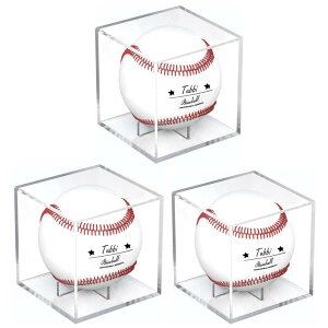 サインボールケース 3個セット 野球ボールケース サインボール 野球 ホームランボールケース 野球 劣化、変色を防止する UVカット付き アクリル コレクションケース ボール 大切な記念
