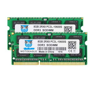 Motoeagle DDR3L 1333 MHz 8GBX2 PC3L-10600 16GB Kit SO-DIMM m[gPCp1.35V 204Pin CL9 Non-ECC Mac Ή