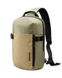 tomtoc ボディバッグ メンズ 大容量 14インチ MacBook Pro M5 2025対応 ワンショルダーバッグ 斜め掛けバッグ 11インチ iPad Pro対応 スリングバッグ 鞄 軽量 タウンユース アウトドア ジム 通勤 通学 旅先 撥水