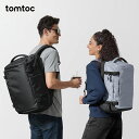 tomtoc 旅行 リュック 大容量 28Lモデル/40Lモデル 機内持ち込み ビジネス バックパック 旅行バッグ カバン リュックサック メンズ レディース 多機能 パソコン対応 撥水加工 部活 合宿 通学 通勤 トラベル 出張