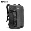 tomtoc 旅行 リュック 大容量 40L 機内持ち込み ビジネス バックパック 旅行バッグ カバン リュックサック メンズ 多機能 17.3型PC対応 撥水加工 海外旅行 トラベル 出張