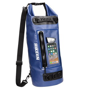 Hikeen 防水ポーチ ドライバッグ 防水ケース IP68 大容量 軽量 新型素材 防水 防塵 ドラム型 20L カヤック用 ボート用 キャンプ用 ビーチ用 ラフティング用