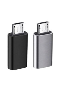YFFSFDC USB-C  Micro USB A_v^ Type-C (X) to Micro USB (IX) ϊA_v^ 2 }CNUSBϊA_v^[ ϊRlN^ [dƃf[^] XperiaAGalaxyANexusAHUA