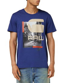 [ジースターロゥ] Tシャツ メンズ 半袖 レギュラーフィット CITY GRAPHIC T-SHIRT