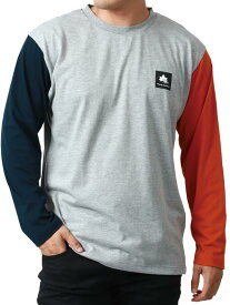 [ロゴスパーク] Tシャツ メンズ 大きいサイズ 2L-5L 長袖 ボックスロゴ ロンT