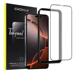 CYCOKLY iPhone 16 Pro Max用 ガラスフィルム アンチグレア(6.9インチ)ゲーム 保護フィルム 2.5D 日本製素材旭硝子製 反射防止 指紋防止 気泡無し ガイド枠付き アイフォン16プロマックス 強化ガラ
