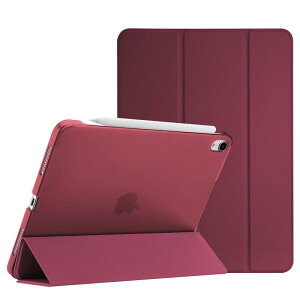 ProCase iPad Air 11インチ ケース M3 (2025) / M2 (2024) / iPad Air 第5世代 / 第4世代 軽量 スタンド 三つ折り フォリオ保護ケース 半透明バックカバー Apple Pencil 2対応 対応端末: