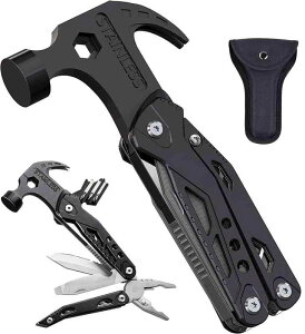 多機能マルチツール サバイバルグッズ ペンキハンマー 折畳みペンチ キャンプハンマー 防災グッズ工具 アウトドア用 サバイバルナイフ プライヤー ペンチ マルチレンチスチール ドライバ