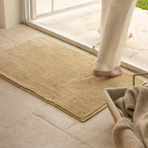 Lorvixy お風呂マット マイクロファイバー 吸水速乾 浴室足ふきマット 40×60cm バスマット 滑り止め付き 丸洗い可能 浴室・洗面所にマッチ 北欧風デザイン