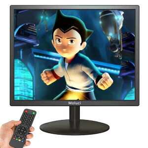 17インチ 多機能 監視液晶モニター 防犯カメラ用monitor CCTVディスプレイ HDMI、AV、BNC、VGA、USB入力端子 1280x1024フルHD PC 小型モニター 日本語対応