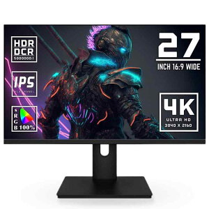 4K j^[ 27C` fBXvC IPS pl LED Q[~O UHD 3840x2160//^/HDR/FreeSync/HDMI/DisplayPort/Xs[J[ YSM-HQ270U60HZ4K
