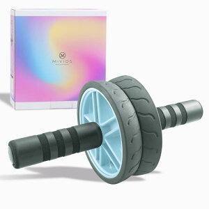 MIVIOS 腹筋ローラー 膝マット付き アブホイール 腹筋 筋トレグッズ エクササイズローラー 体幹 ダイエット器具 ミビオス みびおす