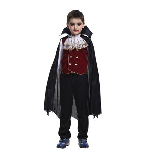 ハロウィン コスプレ 子供用 衣装 仮装舞踏会 ゴシック 吸血鬼 バンパイア 死神 マント ケープ ハロウィーン パーティー イベント(x2)
