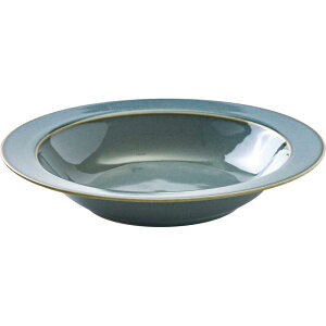 みのる陶器(Minorutouki) 美濃焼 MAMANI(ママニ) 210リムディーププレート グリーン