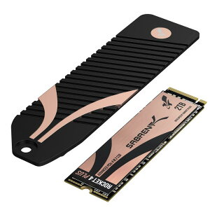 SABRENT PCIe 4.0 M.2 SSD NVMe Gen4 2280、内蔵SSD最大7000MB/秒 ロケット4 PLUS エクストリームパフォーマンス
