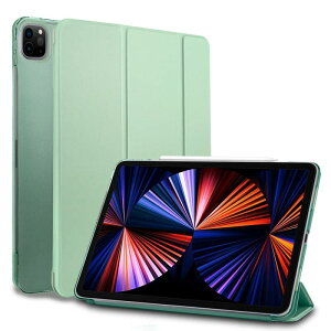MS factory iPad Pro 12.9 2021 第5世代 スマート カバー バック ケース 一体型 オートスリープ スタンド ケースカバー