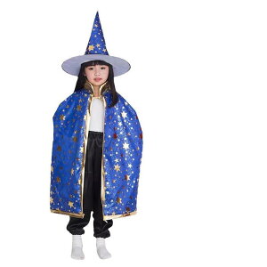 ハロウィン マント 子供用 大人用 コスプレ 衣装 五芒星 ケープ 帽子付き 舞踏会 仮装 舞台 演出 イベント パーティー
