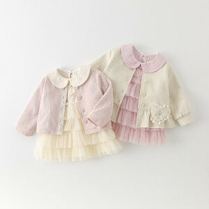 ワンピース ベビー服 ガールズ 秋物 チュールスカート 2点セット Aクラス 73CM 80cm 90cm 100cm かわいい 普段着 長袖 女の子 赤ちゃん 幼児