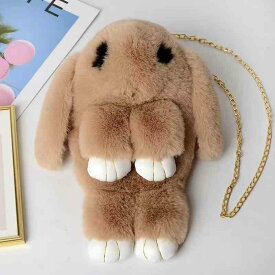 ぬいぐるみバッグ レディース かわいい ウサギ ポシェット 学生 ショルダーバッグ キッズ リュック ふわふわ グレー 灰色 レッド 赤 紫 ピンク 白 ベージュ ブルー
