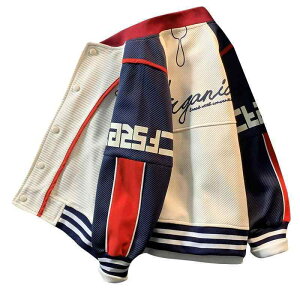 子供服 ジャケット 男の子 春秋用 野球服 ジャンパー アウター 120cm 130cm 140cm 150cm 160cm 170cm 普段着 遊び着 運動着 ポリエステル レッド グリーン