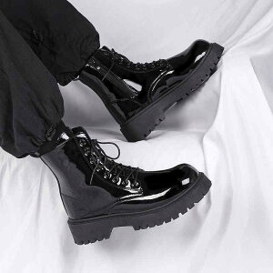 ブーツ メンズ 男性用 厚底 バイクブーツ ショートブーツ エンジニアブーツ ライダースブーツ 防水 防滑 ブラック 黒 ブラウン 茶色 秋 冬 秋冬