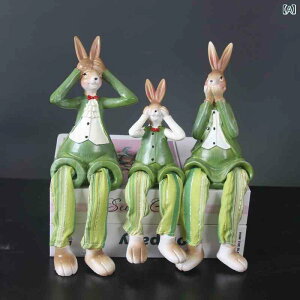 置物 オブジェ かわいい ウサギ 人形 ドール 樹脂製 クラフト ホームデコレーション リビング ベッドルーム デスク 飾り付け 贈り物 ギフト