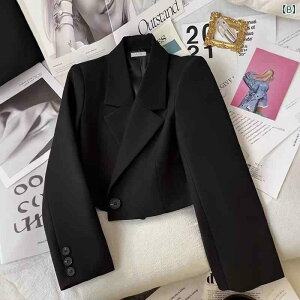 ジャケット レディース ショート丈 スリムフィット 春秋 韓国風 ポリエステル 無地 トップス アウター オフィス 通勤 きれいめ かわいい S M L XL XXL 米白色 ブラック 桔?色 深緑 翡翠緑 ピンク