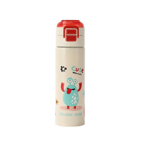 水筒 キッズ 子供用 ステンレス ストロー付き マグボトル 保温 保冷 大容量 かわいい キャラクター 400ml 500ml レッド ピンク ブルー グリーン