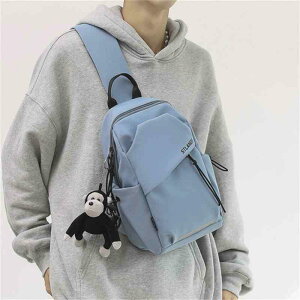 ボディバッグ メンズ 男性用 ショルダーバッグ 斜めがけ 鞄 カバン 日系 ストリート 小さめ 普段使い スポーツ キャンバス 帆布 ポリエステル 無地