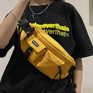 ショルダーバッグ メンズ 男性用 ストリート カジュアル ナイロン 防水 斜めがけ 鞄 カバン 学生 スポーツ アウトドア 通勤 通学 ホワイト ブルー ブラック イエロー パープル