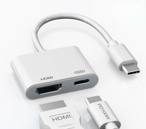 �y2026�V�^�zType-C HDMI�ϊ� �A�_�v�^�[ 4K@60Hz�Ή� 100W PD�[�d Digital AV Multiport�A�_�v�^ for iPhone 17/16/15 MacBook iPad Pro Galaxy Switch �e���r