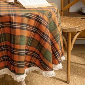 �e�[�u���N���X �����` �`�F�b�N�� �h�o �������� ���r���O �_�C�j���O �e�B�[�e�[�u�� �J�o�[ 90cm 120cm �O���[�� �I�����W ���b�h �C�G���[