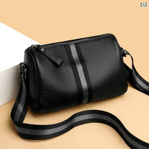 バッグ メンズ 男性用 本革 レザー 鞄 ショルダーバッグ 斜めがけ 大容量 普段使い スポーツ ジム 軽量 ブラック