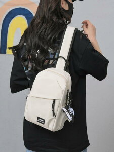 ボディバッグ メンズ ストリート カジュアル ショルダーバッグ 大容量 ウエストバッグ 斜めがけ 鞄 男性用 防水 無地 バイカラー グレー ホワイト ブラック ブルー