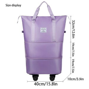 旅行バッグ キャリーバッグ 大容量 拡張機能 乾湿分離 オックスフォード生地 無地 ピンク ブラック グレー ブルー グリーン パープル 男女兼用