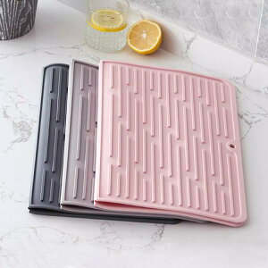 キッチンマット シリコンマット 折り畳み式 断熱マット 滑り止め 排水マット 耐熱 大判 レッド 暖灰色 ダークグレー クールグレー ピンク